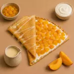 Crepa Duraznos con crema