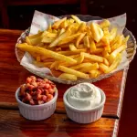 Batata frita c\ bacon crocante