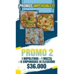 (2) 1 MUZZA 1 NAPO Y 6 EMPANADAS