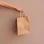 Bolsa Kraft con asa 25X22 ECOGREEN