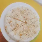 Pizza castanha banana e queijo