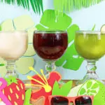 Vaso de agua de fruta
