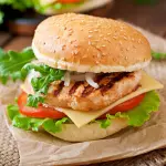 Hamburguesa clásica de pollo