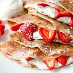 Crepa dulce con fruta
