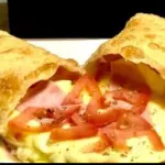 Pastel pizza + cajuína