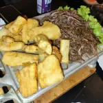 Carne-seca com macaxeira frita