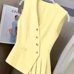 Blusa amarilla volados