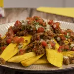 Tajadas con Carne Molida