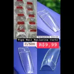 Tips Nail Bailarina Curt. COD:20