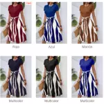 Vestido línea A con cinturón *