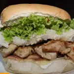 X  frango salada bacon