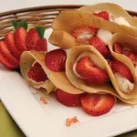 Crepa de fresas con crema 🍓