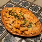 Rigatoni Italiano de camarão