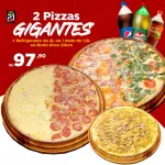 COMBO 2= 2pizzas 40cm + 2 brindes