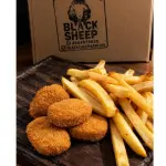 NUGGETS DE POLLO C/FRITAS + DIP