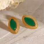 Arete Oval verde Inox.