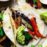Veggie fajitas