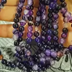 Piedra ágata morada