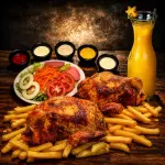 2 POLLOS + 2 PAPAS + 1 ENSALADA