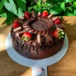 Triple chocolate con fresas