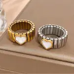 Anillos regulables corazón