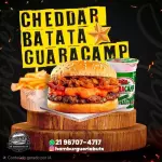 Cheddar, batata P, guaracamp.