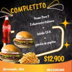 PROMO 2 CHURRASCOS+PAPAS+BEBIDA