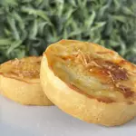 Quiche de bacon com alho poró