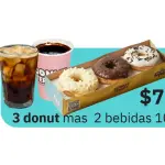 combo 4:  3 anillos 2 bebidas 90z