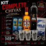 KIT Chivas 1L+ Energético 2L+Gelo