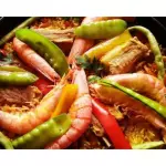 Paella valenciana costilla