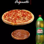 Pizza Salgada + Pizza Doce + Refrigerante