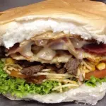 X-Frango Bacon  Salada