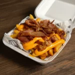 Batata 400g com bacon e cheddar