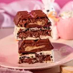 Barra de chocolate recheada