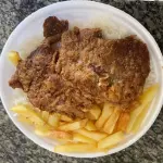 Bife a Milanesa com Batata