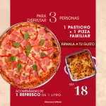 Arma tu pizza + pasticho