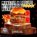 Monster 4 Queijos, Btt esP, Refri Lt