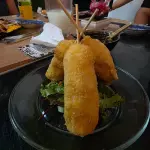 Brochetas de salmon c/Q