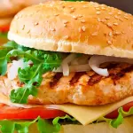 Hamburguesa pollo. 🍔
