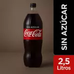 Coca Cola Sin Azucar 2.5 lts