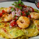 Tortilla de Langostinos.