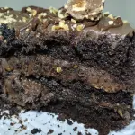 Fatia de bolo Ferrero Rocher