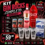 Kit Gin Rocks morango
