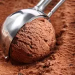 Sorvete em bola chocolate