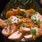 Temaki de Salmão Flambado