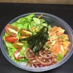 POKE 1 salmão cru com cream cheese