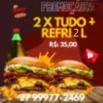 2 X TUDO + REFRIGERANTE 2 LITROS
