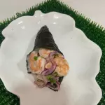 temaki ceviche mix tilapia e camarão