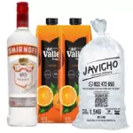 Smirnoff natural + 2 Frugos + hielo